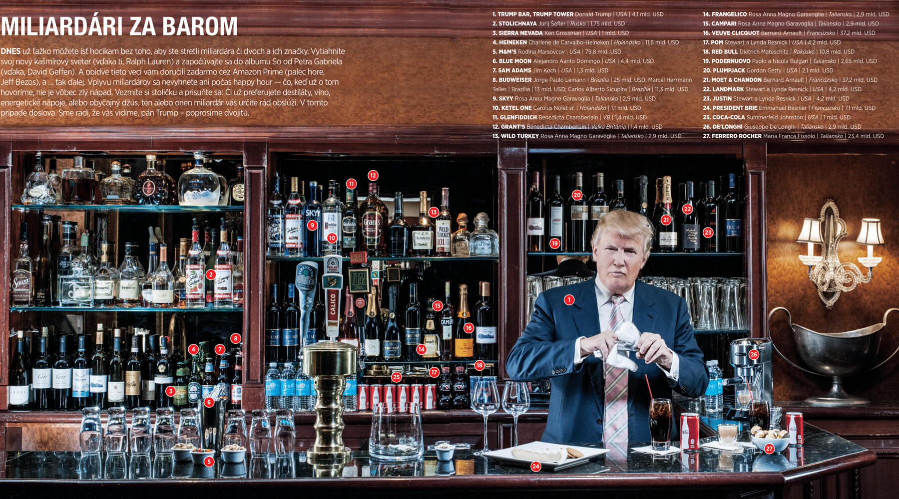 Donalda Trump za barom