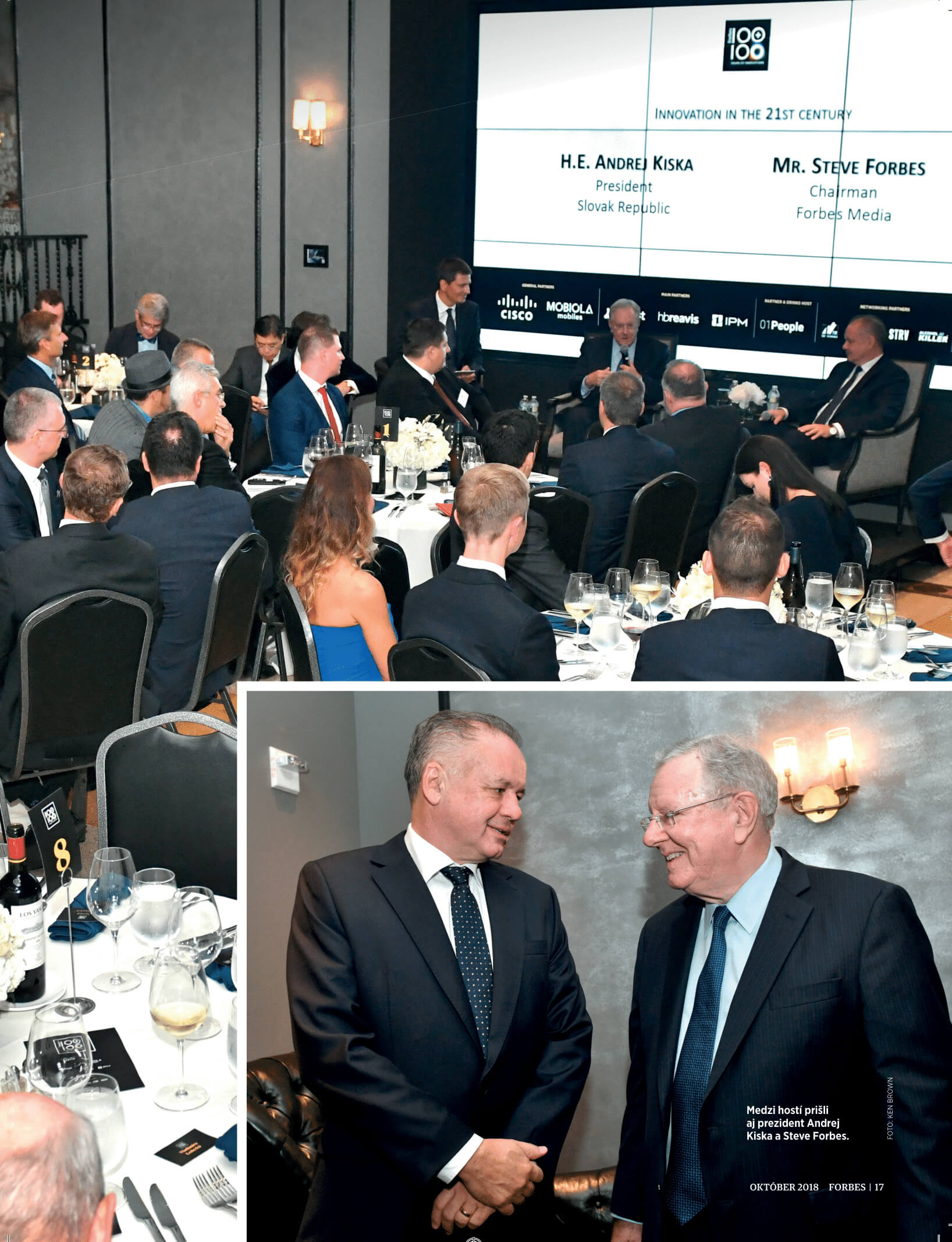 Andrej Kiska a Steve Forbes