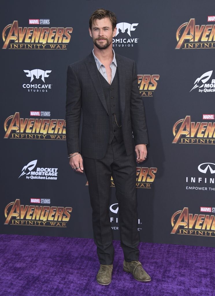 Chris Hemsworth , ktorý hrá vo filmoch Avengers postavu Thora. 