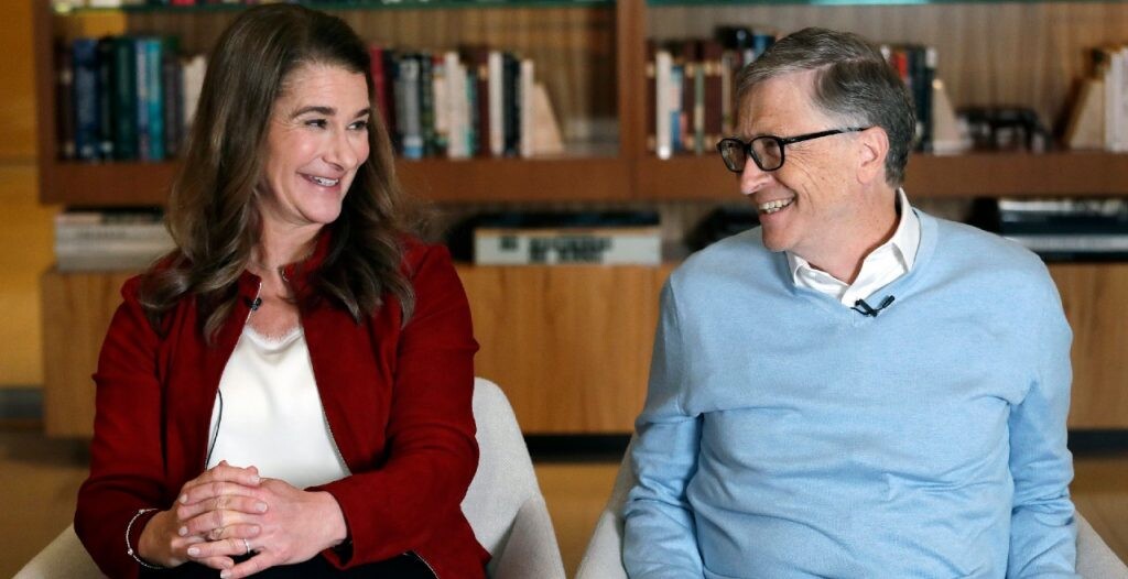 Bývala manželka Billa Gatesa Melinda. Na fotografii spolu s Billom. 