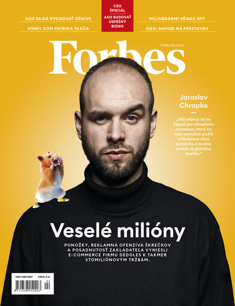 Jaroslav Chrapko na obálke magazínu Forbes, vydanie február 2022.